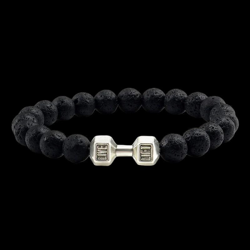Black Lava Stone Bracelet – Premium Matte Finish